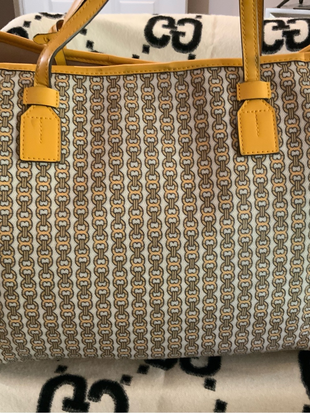 Tory Burch Gemini Link Canvas Tote - Picture 6 of 12